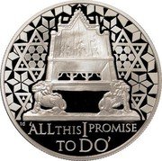 Niue Two Dollars 60th Anniversary of the Coronation of Queen Elizabeth 2013 Proof KM# 938 TD 'ALL THIS I PROMISE TO DO' coin reverse Niue Two Dollars 60th Anniversary of the Coronation of Queen Elizabeth 2013 Proof KM# 938 TD 'ALL THIS I PROMISE TO DO' coin reverse