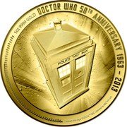 Niue 200 Dollars Doctor Who 50th Anniversary 2013 Proof KM# 1244 1OZ 9999 GOLD DOCTOR WHO 50TH ANNIVERSARY 1963-2013 DOCTOR WHO LOGO © 2012 & ™ BBC. LICENSED BY BBC WW LTD. coin reverse Niue 200 Dollars Doctor Who 50th Anniversary 2013 Proof KM# 1244 1OZ 9999 GOLD DOCTOR WHO 50TH ANNIVERSARY 1963-2013 DOCTOR WHO LOGO © 2012 & ™ BBC. LICENSED BY BBC WW LTD. coin reverse
