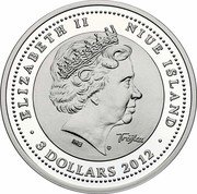 Niue 3 Dollars Third Programme of the Polish Radio 2012 Proof KM# 785 ELIZABETH II NIUE ISLAND TRÓJKA IRB 3 DOLLARS 2012 coin obverse Niue 3 Dollars Third Programme of the Polish Radio 2012 Proof KM# 785 ELIZABETH II NIUE ISLAND TRÓJKA IRB 3 DOLLARS 2012 coin obverse