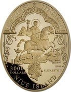 Niue 3000 Dollars Royal Hunting 2011 Proof KM# 588 СTЫЙ МЧН ТРИѲОНЪ AU 9999 3000 DOLLARS 2011 ELIZABETH II NIUE ISLAND coin obverse Niue 3000 Dollars Royal Hunting 2011 Proof KM# 588 СTЫЙ МЧН ТРИѲОНЪ AU 9999 3000 DOLLARS 2011 ELIZABETH II NIUE ISLAND coin obverse