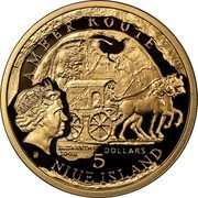Niue 5 Dollars Amber Route. Gdansk 2008 KM# 333 AMBER ROUTE ELIZABETH II 2008 5 DOLLARS NIUE ISLAND coin obverse Niue 5 Dollars Amber Route. Gdansk 2008 KM# 333 AMBER ROUTE ELIZABETH II 2008 5 DOLLARS NIUE ISLAND coin obverse