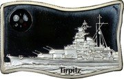 Niue 5 Dollars Battleship Tripitz 2009 KM# 230 ESW TRIPITZ coin reverse