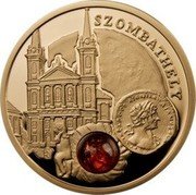 Niue 5 Dollars Amber Route. Szombathely 2010 Proof, Matte finish KM# 399 SZOMBATHELY coin reverse Niue 5 Dollars Amber Route. Szombathely 2010 Proof, Matte finish KM# 399 SZOMBATHELY coin reverse