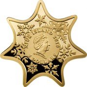 Niue 5 Dollars Christmas Star 2010 Proof KM# 423 NIUE ISLAND 2010 ELIZABETH II 5 DOLLARS coin obverse Niue 5 Dollars Christmas Star 2010 Proof KM# 423 NIUE ISLAND 2010 ELIZABETH II 5 DOLLARS coin obverse