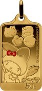 Niue 5 Dollars Melody 2010 Proof KM# 378 ©'78, '88, '96, '10 SANRIO Ⓛ SANRIO 50TH coin reverse Niue 5 Dollars Melody 2010 Proof KM# 378 ©'78, '88, '96, '10 SANRIO Ⓛ SANRIO 50TH coin reverse