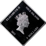 Niue 5 Dollars The Three Kings of 1936 2011 Proof KM# 513 ELIZABETH II NIUE ISLAND 2011 5 DOLLARS coin obverse Niue 5 Dollars The Three Kings of 1936 2011 Proof KM# 513 ELIZABETH II NIUE ISLAND 2011 5 DOLLARS coin obverse