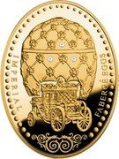 Niue 50 Dollars Corconation Egg 2012 Proof KM# 777 IMPERIAL FABERGÉ EGGS coin reverse Niue 50 Dollars Corconation Egg 2012 Proof KM# 777 IMPERIAL FABERGÉ EGGS coin reverse