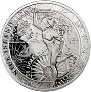 Niue 50 Dollars Fortuna Redux 2014 Proof KM# 1076 2013 50 DOLLARS AG 999 ELIZABETH II NIUE ISLAND 6 OZ coin obverse Niue 50 Dollars Fortuna Redux 2014 Proof KM# 1076 2013 50 DOLLARS AG 999 ELIZABETH II NIUE ISLAND 6 OZ coin obverse