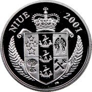 Niue 1 Dollar Pikachu 2001 Proof KM# 138 NIUE 2001 coin obverse Niue 1 Dollar Pikachu 2001 Proof KM# 138 NIUE 2001 coin obverse