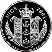 Niue Dollar Meowth 2001 Proof KM# 135 NIUE 2001 coin obverse Niue Dollar Meowth 2001 Proof KM# 135 NIUE 2001 coin obverse