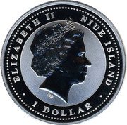 Niue 1 Dollar World War II 60th Anniversary 2005 KM# 187 1 DOLLAR ELIZABETH II IRB NIUE ISLAND coin obverse Niue 1 Dollar World War II 60th Anniversary 2005 KM# 187 1 DOLLAR ELIZABETH II IRB NIUE ISLAND coin obverse