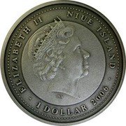 Niue 1 Dollar The Three Little Pigs 2006 KM# 332 1 DOLLAR 2006 ELIZABETH II IRB NIUE ISLAND coin obverse