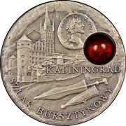 Niue Dollar Amber Road - Kaliningrad 2008 Antique, finish KM# 204 SZLAK BURSZTYNOWY KALININGRAD coin reverse Niue Dollar Amber Road - Kaliningrad 2008 Antique, finish KM# 204 SZLAK BURSZTYNOWY KALININGRAD coin reverse