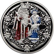Niue 1 Dollar Father Frost and Snow Maiden 2009 Proof KM# 551 coin reverse