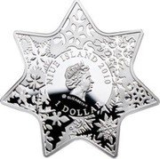 Niue 1 Dollar Christmas Star 2010 Proof KM# 422 NIUE ISLAND 2010 ELIZABETH II 1 DOLLAR coin obverse Niue 1 Dollar Christmas Star 2010 Proof KM# 422 NIUE ISLAND 2010 ELIZABETH II 1 DOLLAR coin obverse