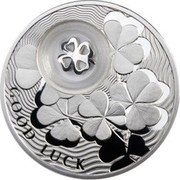 Niue 1 Dollar Four-Leaf Clover 2010 Proof KM# 426 GOOD LUCK coin reverse Niue 1 Dollar Four-Leaf Clover 2010 Proof KM# 426 GOOD LUCK coin reverse