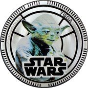 Niue One Dollar Yoda 2011 KM# 654 ©2011 LUCASFILM LTD. & TM YODA TM STAR WARS TM coin reverse