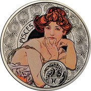 Niue 1 Dollar Pisces 2011 Proof KM# 506 PISCES coin reverse Niue 1 Dollar Pisces 2011 Proof KM# 506 PISCES coin reverse