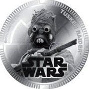 Niue One Dollar Tusken Raider 2012 KM# 725 ©2012 LUCASFILM LTD. & TM TUSKEN RAIDER coin reverse