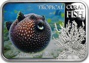 Niue 1 Dollar Guineafowl Pufferfish 2013 Proof KM# 1127 TROPICAL CORAL FISH GUINEAFOWL PUFFERFISH coin reverse Niue 1 Dollar Guineafowl Pufferfish 2013 Proof KM# 1127 TROPICAL CORAL FISH GUINEAFOWL PUFFERFISH coin reverse