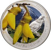 Niue One Dollar Kowhai 2013 Proof KM# 1130 SOPHORA MICROPHYLLA 1/2OZ 999 SILVER SCENTED FLOWERS KOWHAI coin reverse Niue One Dollar Kowhai 2013 Proof KM# 1130 SOPHORA MICROPHYLLA 1/2OZ 999 SILVER SCENTED FLOWERS KOWHAI coin reverse