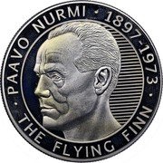 Niue 1 Dollar 40th Anniversary of the Death of Paavo Nurmi 2013 Proof KM# 1191 PAAVO NURMI 1897-1973 THE FLYING FINN coin reverse Niue 1 Dollar 40th Anniversary of the Death of Paavo Nurmi 2013 Proof KM# 1191 PAAVO NURMI 1897-1973 THE FLYING FINN coin reverse