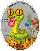 Niue 1 Dollar Year of the Snake 2013 Proof KM# 875 2013 BORN IN THE YEAR OF THE SNAKE coin reverse Niue 1 Dollar Year of the Snake 2013 Proof KM# 875 2013 BORN IN THE YEAR OF THE SNAKE coin reverse