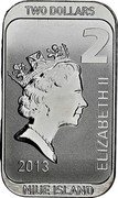 Niue Two Dollars Scottsdale Mint Lion 2013 KM# 890 2 ELIZABETH II NIUE ISLAND TWO DOLLARS coin obverse Niue Two Dollars Scottsdale Mint Lion 2013 KM# 890 2 ELIZABETH II NIUE ISLAND TWO DOLLARS coin obverse