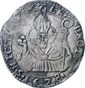 Italy 1/2 Lira Carlo Gonzaga 1678 KM# 69 S NICOLAVS SOLF PROT 1678 coin reverse Italy 1/2 Lira Carlo Gonzaga 1678 KM# 69 S NICOLAVS SOLF PROT 1678 coin reverse