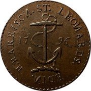 UK 1/2 Penny (Lothian Edinburgh Harrison's) H.HARRISON. ST. LEONARDS. EDIN. 17 96 coin reverse UK 1/2 Penny (Lothian Edinburgh Harrison's) H.HARRISON. ST. LEONARDS. EDIN. 17 96 coin reverse