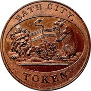 UK 1/2 Penny (Somerset Bath City Token) BATH CITY TOKEN coin reverse UK 1/2 Penny (Somerset Bath City Token) BATH CITY TOKEN coin reverse