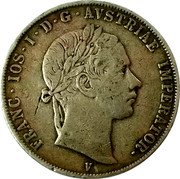Italy 1/2 Scudo Franz Joseph I 1853 V C# 38 FRANC IOS I D G AVSTRIAE IMPERATOR V coin obverse Italy 1/2 Scudo Franz Joseph I 1853 V C# 38 FRANC IOS I D G AVSTRIAE IMPERATOR V coin obverse