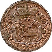 Italy 1/2 Soldo (Mezzo Soldo) Carlo VI 1736 KM# 6 coin obverse Italy 1/2 Soldo (Mezzo Soldo) Carlo VI 1736 KM# 6 coin obverse