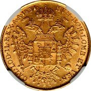 Italy 1/2 Sovrano Francesco I 1831 M C# 10.1 HVN BOH LOMB ET VEN GAL LOD IL REX A A 1831 coin reverse Italy 1/2 Sovrano Francesco I 1831 M C# 10.1 HVN BOH LOMB ET VEN GAL LOD IL REX A A 1831 coin reverse