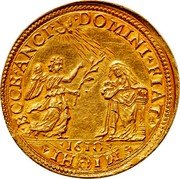 Italy 10 Doppie Ferrante II 1610 KM# 13 ECCE ANCI DOMINI FIAT MICHI 1610 I H I W coin reverse Italy 10 Doppie Ferrante II 1610 KM# 13 ECCE ANCI DOMINI FIAT MICHI 1610 I H I W coin reverse