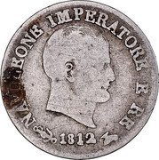 Italy 10 Soldi Napoleon I 1812 V C# 6.2 NAPOLEONE IMPERATORE E RE 1811 coin obverse Italy 10 Soldi Napoleon I 1812 V C# 6.2 NAPOLEONE IMPERATORE E RE 1811 coin obverse
