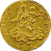 Italy 12 Lira Madonna and Child. Genoa 1793 KM# 254 ET REGE EOS 1793 L. 12 coin reverse