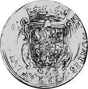 Italy 2 Doppie Ferdinando Gonzaga 1621 KM# 39 ET MONTIS FERRATI VI ET C coin reverse Italy 2 Doppie Ferdinando Gonzaga 1621 KM# 39 ET MONTIS FERRATI VI ET C coin reverse