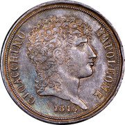 Italy 2 Lire Napoleone 1812 B C# 9.2 NAPOLEONE CIOACCHINO 1813 coin obverse