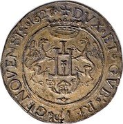 Italy 2 Scudo Genoa Coinage 1627 KM# 59 DVX ET GVB REIP GENVENSIS 1631 coin obverse