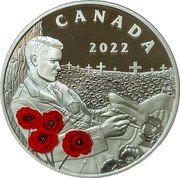 Canada 20 Dollars (Remembrance Day. Army Medical Corps) CANADA 2022 coin reverse Canada 20 Dollars (Remembrance Day. Army Medical Corps) CANADA 2022 coin reverse