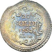 Italy 20 Soldo General Pasquale Paoli 1764 C# 9 20 SOLDI 1764 coin reverse Italy 20 Soldo General Pasquale Paoli 1764 C# 9 20 SOLDI 1764 coin reverse