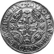 Italy 25 Doppie Madonna and Child. Genoa 1670 KM# 87 DVX ET GVBERNATORES REIP GEN coin reverse Italy 25 Doppie Madonna and Child. Genoa 1670 KM# 87 DVX ET GVBERNATORES REIP GEN coin reverse