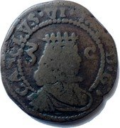 Italy 3 Cagliarese (6 Denari) Carlo VI 1712 KM# 31 CAROLVS VI IMP D G 3 C coin obverse Italy 3 Cagliarese (6 Denari) Carlo VI 1712 KM# 31 CAROLVS VI IMP D G 3 C coin obverse