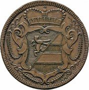 Italy 3 Soldo Carlo VI. Gorizia 1734 KM# 4 coin obverse Italy 3 Soldo Carlo VI. Gorizia 1734 KM# 4 coin obverse