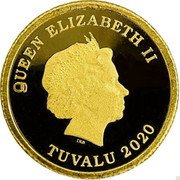 Tuvalu 30 Dollars Cat and Butterfly 2020 P Proof QUEEN ELIZABETH II IRB TUVALU 2020 coin obverse Tuvalu 30 Dollars Cat and Butterfly 2020 P Proof QUEEN ELIZABETH II IRB TUVALU 2020 coin obverse