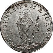 Italy 4 Lire 1792 KM# A248 Genoa/ Republic Reform Coinage NON SURREXIT MAIOR 1792 coin reverse Italy 4 Lire 1792 KM# A248 Genoa/ Republic Reform Coinage NON SURREXIT MAIOR 1792 coin reverse