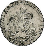 Italy 4 Soldo (Cavalotto) Genoa Coinage 1743 OM KM# 195 EX PROBITATE ROBVR 1736 O M coin reverse Italy 4 Soldo (Cavalotto) Genoa Coinage 1743 OM KM# 195 EX PROBITATE ROBVR 1736 O M coin reverse