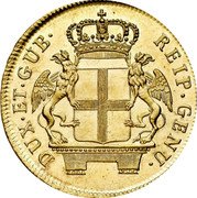 Italy 48 Lira Madonna and Child. Genoa 1795 KM# 245 DUX ET GUB REIP GENU coin obverse Italy 48 Lira Madonna and Child. Genoa 1795 KM# 245 DUX ET GUB REIP GENU coin obverse