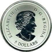 Canada 5 Dollars Remembrance Day. Poppies 2022 Specimen Finish ELIZABETH II D G REGINA 5 DOLLARS SB coin obverse Canada 5 Dollars Remembrance Day. Poppies 2022 Specimen Finish ELIZABETH II D G REGINA 5 DOLLARS SB coin obverse